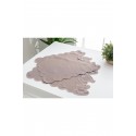 Cafe Dream Nakışlı Çiçekli Amerikan Servis Seti 4 Parça 38x52cm Vizon